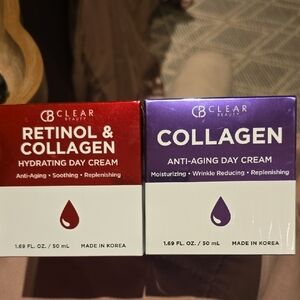 Retinol & Collagen Hydrating Day Cream And Collagen Anti-Aging Day Cream, NIB
